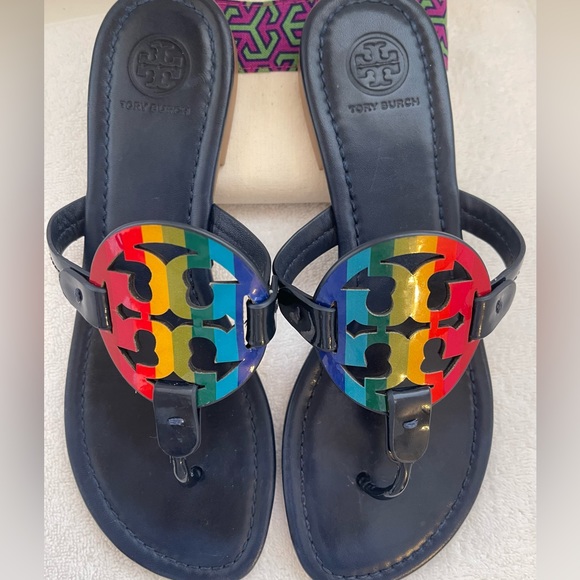 Tory Burch Miller Rainbow Sandal - Picture 10 of 11